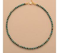 DSZUJTYROP Latest Stone Women Chokers Necklace Fashion Chain Short Collar Trendy Simple Jewelry Femme(Imperial Jasper)