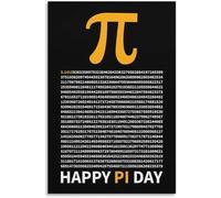 DSZUJTYROP Pi Day Poster Mathematical Constant Greek Symbol Irrational Number Fun Math Decor for Classroom Home School Wall(Unframed,16x24inch(40x60cm))