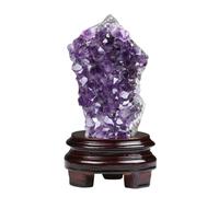 DSZUJTYROP Raw Amethyst Crystal Cluster Geode Gemstone Quartz Crystals Rock for Yoga Home Decor, 1000g