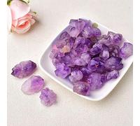 DSZUJTYROP Raw Crystals Stone Minerals Amethyst Rose Quartz Irregular Shape Rough Rock Aquarium Decoration Ornaments (Color : Cluster, Size 100g)