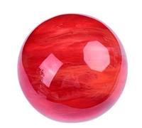 DSZUJTYROP Red Crystal Ball Clear Smelt Quartz Ruby Sphere Melting Gemstone for Feng Shui Divination,2.8in(7cm)