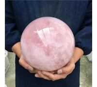 DSZUJTYROP Rose Quartz Sphere Crystal Ball Ornaments (Size : 75-80mm)