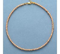 DSZUJTYROP Simple Choker Necklaces Fashionable Women Beaded Collar Necklace Designer Jewelry(Pink Opal)