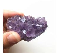 DSZUJTYROP Stone 60-80g Amethyst Geode Cluster Quartz Crystal Hand Carved Heart(Size:1pcs)