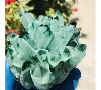 DSZUJTYROP Stone Green Ghost Quartz Crystal Cluster Decorative Aquarium Gift(300-400g)