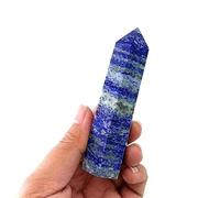DSZUJTYROP Stone Lapis Lazuli Point Hexagonal Column Crystal Quartz Tower Prisms Obelisk Wand Gift Home Decor 1PC (Size : 6-7cm)