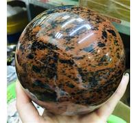 DSZUJTYROP Stone Mahogany Obsidian Ball Quartz Crystal(7cm)