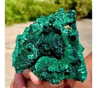 DSZUJTYROP Stone Malachite Clusters, Quartz Crystal Ores, Collection(Size:110-200g)