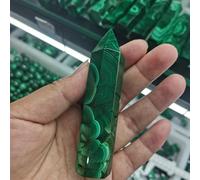 DSZUJTYROP Stone Malachite Tower Geode Crystal Rock Witchcraft Home Decor Gift(71-80mm)