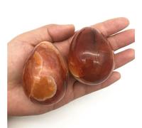 DSZUJTYROP Stone Red Orange Carnelian Agate Egg Shaped Geode Polished Stones Quartz Crystals
