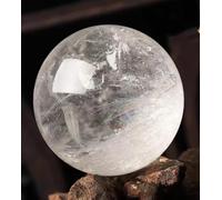 DSZUJTYROP Stone Transparent White Crystal Ball Quartz Home Office Decorative(Color:Lucency,Size:1.5-1.8kg)