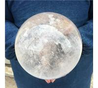 DSZUJTYROP Stone Transparent White Crystal Ball Quartz Home Office Decorative(Size:700-800g)