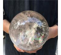DSZUJTYROP Stone Transparent White Quartz Ball, Crystal Divination Stone(Size:610-700g)