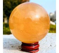 DSZUJTYROP Yellow Calcite Crystal Ball Ornaments (Size : 1500g)