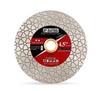 DT-DIATOOL Disco da taglio diamantato, 115 mm, per piastrelle in porcellana, ceramica, marmo, gres artificiale, bordo levigatura, disco da taglio