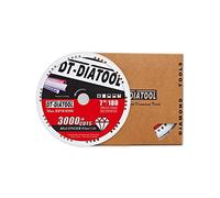 DT-DIATOOL Disco da taglio diamantato in metallo, 2 pezzi, 180 x 22,23 mm, per tubi in acciaio e ferro per cemento armato