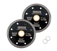 DT-DIATOOL Disco Diamantato 2 Pezzi 105 mm x 22,23 mm/16 mm Super Sottile Lama Della Sega per Porcellana Piastrella Marmo Ceramica Granito