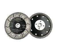DT-DIATOOL Disco Diamantato 2 Pezzi 125 mm x M14 Lama per Sega a Doppia Faccia per Taglio Rettifica Calcestruzzo Marmo Granito Pietra