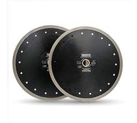 DT-DIATOOL Disco Diamantato 2 Pezzi 250 mm x 25,4 mm/20 mm/16mm Lama Della Sega con X Mesh Turbo per Porcellana Piastrella Marmo Ceramica Granito