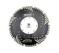 DT-DIATOOL Disco Diamantato 230 mm x M14 Lama per Sega Turbo con Denti Protettivi per Taglio Rettifica Calcestruzzo Piastrelle Marmo Granito