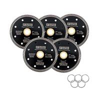 DT-DIATOOL Disco Diamantato 5 Pezzi 105 mm x 22,23 mm/16 mm Super Sottile Lama Della Sega per Porcellana Piastrella Marmo Ceramica Granito