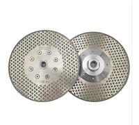 DT-DIATOOL Disco Diamantato per Taglio e Smerigliatura 2 Pezzi 180 mm x M14 Doppio Lato Elettrolitica per Piastrelle Granito Marmo Pietra