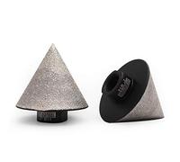 DT-DIATOOL Fresa Diamantata 2 Pezzi 50mm Punte per Smusso per Allargare Fori in Piastrelle Porcellana Marmo Ceramica Granito