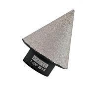 DT-DIATOOL Punta diamantata smussatrice svasata 35 mm per l'allargamento, la rifinitura e la sagomatura di fori esistenti di piastrelle in granito, marmo e porcellana, filettatura M14