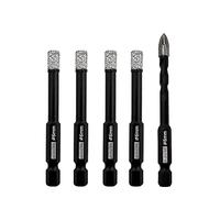 DT-DIATOOL Punte diamantate da 1/4 di pollice con punta diamantata in carburo per piastrelle, porcellana, ceramica, marmo, granito (confezione da 5)