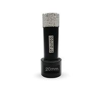DT-DIATOOL Punte per Trapano Diamantate 20mm per Perforazione a Secco Piastrelle Porcellana Marmo Ceramica Granito Lunghezza 75mm