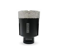 DT-DIATOOL Punte per Trapano Diamantate 50mm per Perforazione a Secco Piastrelle Porcellana Marmo Ceramica Granito Lunghezza 75mm