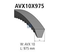 DT Spare Parts 3.34213 Cinghia trapezoidale 975mm per OPEL REKORD B REKORD A