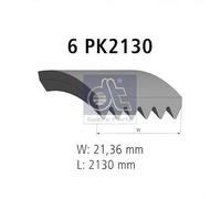 DT Spare Parts 4.80689 Cinghia Poly-V per CHRYSLER,FORD,HONDA,HYUNDAI,KIA,LEXUS,