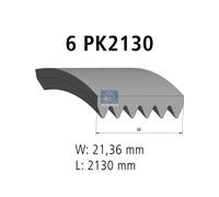 DT Spare Parts 4.80689 Cinghia servizi per VW Transporter IV Bus 2130mm