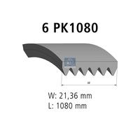 DT Spare Parts 6.31512 Cinghia servizi per VW Golf IV Hatchback (1J1) POLO (9N)