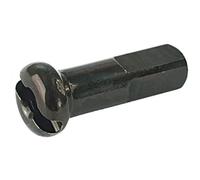 DT Swiss 2.0 Ottone Raggio Nipplo (Scatola da 100), Nero, 16mm