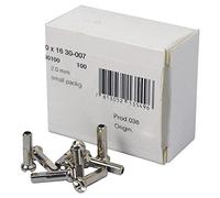 DT Swiss 2 x 16 mm brass nipples silver (box of 100)