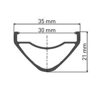 Dt Swiss Cerchione Ex 511 584-30 Lv 6.5 Mm Black
