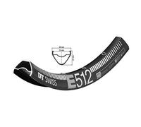 DT Swiss E 512 Dischi uniti a manicotto specifici 32 fori Presta-forato nero - 27,5"
