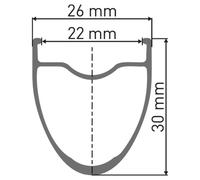 Dt Swiss Ruota Anteriore Da Strada E 1800 Spline 30 Db Disc Tubeless Black