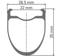 Dt Swiss Ruota Anteriore Da Strada Erc 1100 Dicut 35 Disc Cl Tubeless + Continental Aero 111 700 X 29 Black