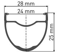 Dt Swiss Ruota Anteriore Da Strada Gr 1600 Spline Db 650b Disc Black