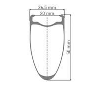 Dt Swiss Ruota Posteriore Da Strada Arc 1100 Dicut 50 650b isc Tubeless Black
