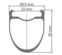 Dt Swiss Ruota Posteriore Erc 1100 Dicut 35 29 isc Tubeless Black