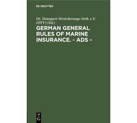 Dt. Transport-Versicherungs German general rules of marine i (Copertina rigida)