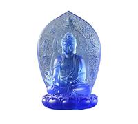 DTACBNEUZ Arredamento per la casa Decorazione con Base di Loto della Statua di Buddha Smaltata Che Offre la Statua del Maestro della Medicina Zen Buddha