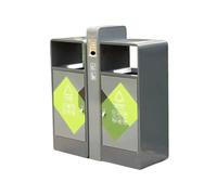 DTACBNEUZ Cestino per rifiuti Commerciali Bidone for rifiuti classificati for Aree pubbliche, bidone della Spazzatura in Acciaio zincato for Esterni