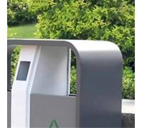DTACBNEUZ Cestino per rifiuti Commerciali Cestino for rifiuti classificato for Esterni in Acciaio zincato for luoghi pubblici in Strada