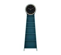 DTACBNEUZ Orologio da pavimento Orologio da terra con 6 ripiani, orologio tavolo minimalista moderno for soggiorno, mensola, libreria, ornamentale