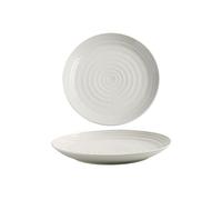 DTACBNEUZ piatto fondo 1 pezzo piatto in osso for uso domestico da bistecca occidentale piano stoviglie colorate sotto smalto(6.4 inch)